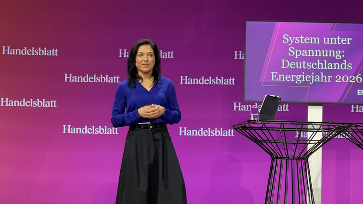 Bundeswirtschaftsministerin Katherina Reiche beim Handelsblatt-Gipfel 2026.