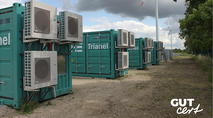GUTcert-zertifiziertes Batteriespeichersystem der TRICERA energy für Trianel