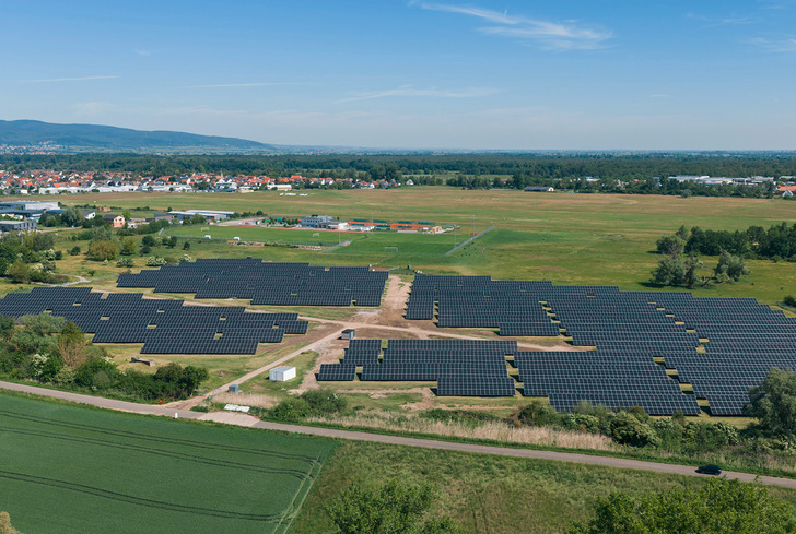 Der 2026 in Betrieb genommene, modernisierte Solarpark in Neustadt.