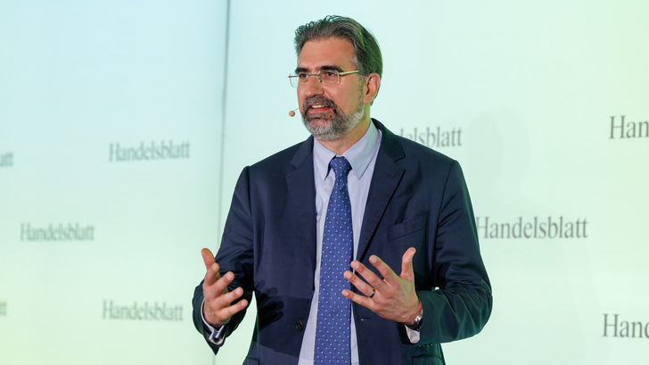 Thomas Perkmann, Vorstandsvorsitzender der Westfalen-Gruppe, beim Handelsblatt Wasserstoff-Gipfel in Berlin