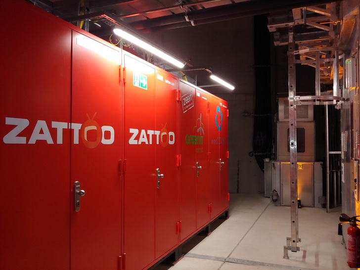 Rechenzentrum des Internetanbieters Zattoo in einer Windturbine bei Paderborn - © WestfalenWIND IT