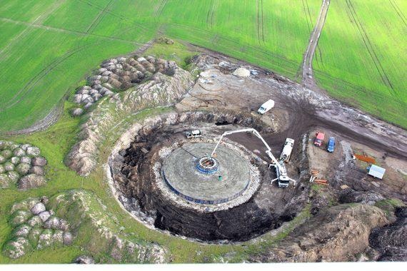 Windpark Klettwitz, Ventotec | Bauarbeiten im 63-Megawatt-Repowering-Projekt von Ventotec in Süd-Brandenburg: Windpark Klettwitz, 19 Mal V112 der neuesten 3,3-Megawatt-Serie von Vestas.