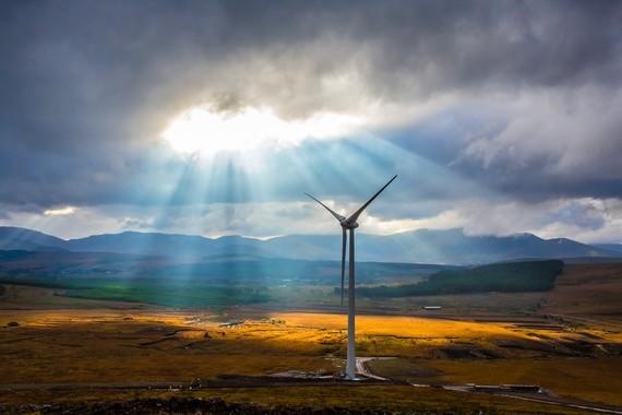 Windpark in Irland | Ein irischer Windpark im Bau.