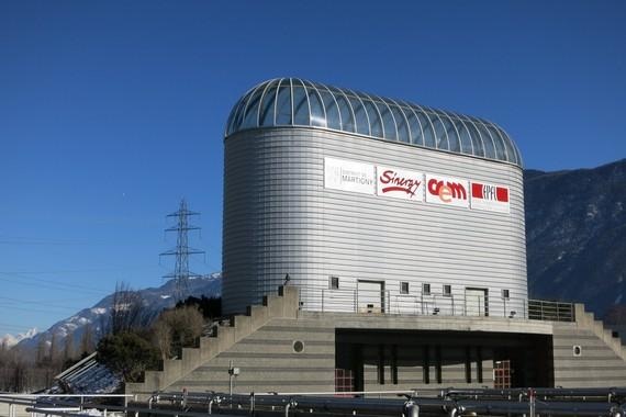 Die futuristische Eidgenössisch Technischen Hochschule Lausanne in Martigny.