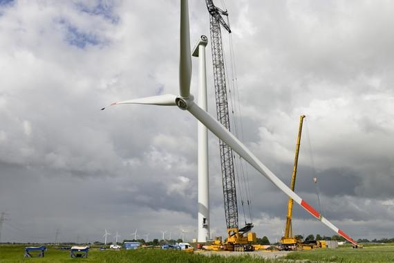 3.2M114 in | Installation der Binnenlandanlage der ersten Generation 3.2M114 in Nortorf im Jahr 2014.