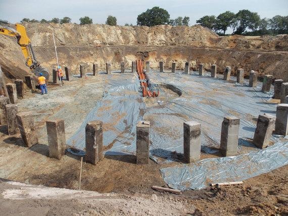 Gamesa-Windpark Horst in Niedersachsen, 2015, im Bau | DEW-21-Windpark Horst in Niedersachsen, 2015, im Bau.