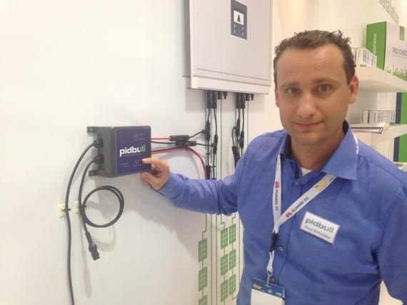 Davy Verheyden, Managing Director der Firma Pidbull. Seine Technologie verspricht weniger Verluste im Solarpark.