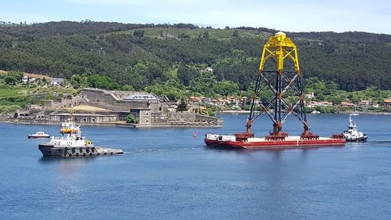 Verschiffung der Jacket-Fundamente für Wikinger.