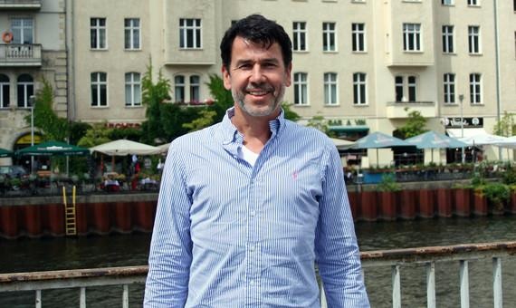 Matthias Willenbacher beim Interview in Berlin.