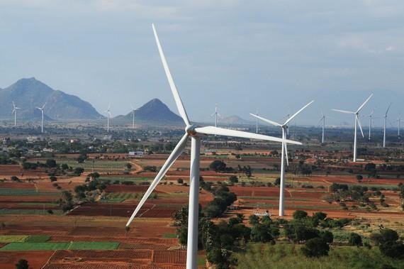 Gamesa-Windpark in Indien.
