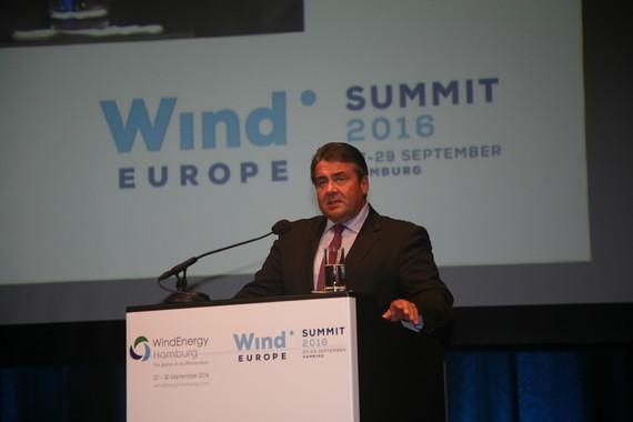 Sigmar Gabriel während seiner Rede zur Eröffnung der Messe.