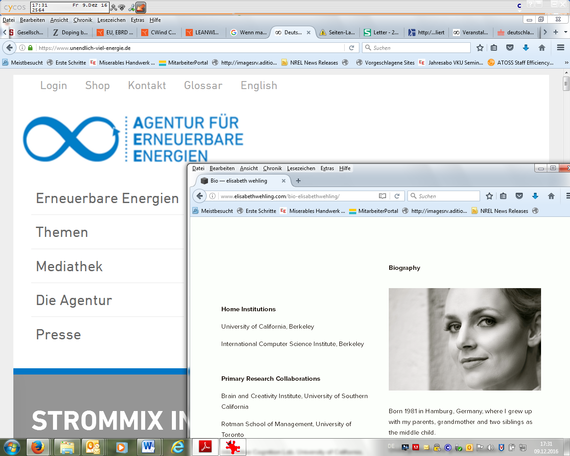 Screenshot | Linguistin Elisabeth Wehling: Bei der Preisverleihung zum Journalistenwettbewerb der Agentur für Erneuerbare Energien, AEE, für Nachdenken über "sauberer Energien" eingetreten. - © Screenshot