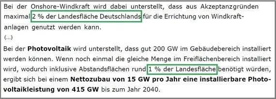 Ausschnitt aus der Studie von Volker Quachning zum Thema Sektorkopplung. - © Ausschnitt: Quaschning