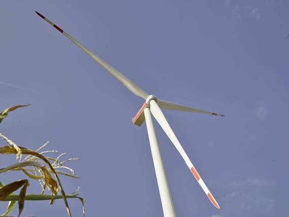 N149 | Die neue Riesenwindturbine N149 im Windpark Wennerstorf II südlich von Hamburg, beziehungsweise bei Harburg. - © Nordex