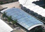 Solarthermieanlage auf der UPC-Arena in Graz | Der Markt für solathermische Großanlagen in Österreich kommt in Schwung. Wien läßt sich das vier Millionen Euro kosten. Schon in den letzten beiden Jahren förderte die Regierung 90 solcher Projekte.