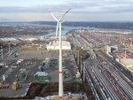 Dradenau Nordex Hamburg Port | A Nordex N100/2500 turbine set up in 2010 in Hamburg's port - © Nordex SE