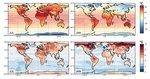 Anstieg der Temperaturen auf dem Globus. - © Grafik: PIK/Weltbank
