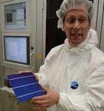 PERC-Zelle bei Solarworld. Die fortschrittliche Technologie ist die Ausgangsbasis für die X-Gigawatt-Fabrik.