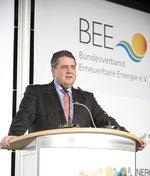 Wirtschaftsminister Gabriel beim BEE-Neujahrsempfang 2014 in Berlin. - © Foto: BEE