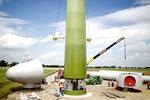 Beschäftigung für Betonbauer, Logistiker, Kranfirma und Monteure: Windparkerrichtung in Pattensen-Hiddestorf.