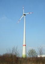 Das einzige Berliner Windrad, die Pankower E-82 ging 2008 ans Netz.