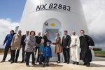 Einweihung Windpark Schwanfeld der Stadtwerke Stuttgart | Echte Einweihung des Windparks Schwanfeld der Stadtwerke Stuttgart im Mai 2014: Windpark bei Bad Hersfeld mit sechs GE-Turbinen. Kommunale Stromerzeugung wie dieser müssen die Chancen des Stromhandels ausloten.