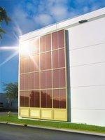 BIPV_organische_zellen_konarka | Mit organischen Solarzellen sind unterschiedliche Fassadenfarben möglich. - © Foto: Konarka