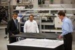 Obama 2011 beim inzwischen insolventen Solarhersteller Solyndra. - © Solyndra