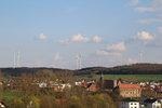 Windpark Külsheim 2 | 12-MW-Windpark Külsheim bei Tauberbischofsheim: Fünf Binnenlandanlagen vom Nordex-Typ N117 mit je 2,4 Megawatt (MW) Leistung.