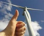 Daumen hoch für die Energiewende.