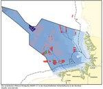 Enova Hochtief NSWP | The four offshore wind farms cover an area of more than 300 square kilometers. - © Source: BSH Enova Hochtief NSWP | The four offshore wind farms cover an area of more than 300 square kilometers.