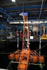 Gicon Modell SOF | Das Modell wurde 20 Meter hohen Wellen ausgesetzt.