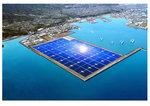 70 MW Anlage in Japan Simulation | Der erste schwimmende Solarpark Japans leistet 70 Megawatt. Er schwimmt in der Bucht von Kagoshima im Süden von Kyushu.