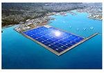 70 MW Anlage in Japan Simulation | Der erste schwimmende Solarpark Japans leistet 70 Megawatt. Er schwimmt in der Bucht von Kagoshima im Süden von Kyushu. - © Foto: Kyocera