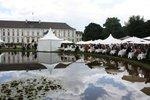Großer Andrang herrschte im Amtssitz des Staatsoberhaupts.