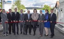 Der Autohof Geiselwind mit seiner neuen Wasserstofftankstelle wird eingeweiht.