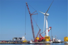 Die 7-MW-Anlage bei der Installation.