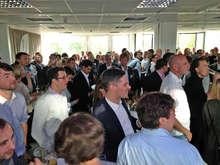 Den feierlichen Abschluss des gestrigen Branchentages Windenergie NRW bildete ein Empfang bei der Firma Naturstrom in Düsseldorf.