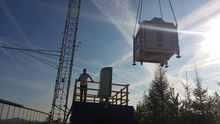 Windmessung Rödenser Berg | Mehr als ein Dutzend Windmessgeräte wurden am Rödenser Breg installiert.