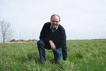 Rainer Carstens, Geschäftsführer des Westhofs, auf seinem Kleegrasfeld. | Rainer Carstens, Geschäftsführer des Westhofs, auf seinem Kleegrasfeld.