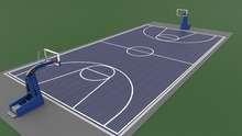 Warum nicht mal ein Basketballfeld aus Solarwafern? - © Grafik: GET