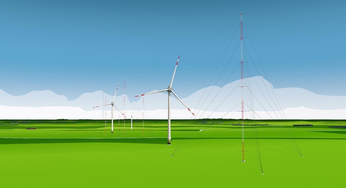 So soll der Forschungswindpark einmal aussehen.
