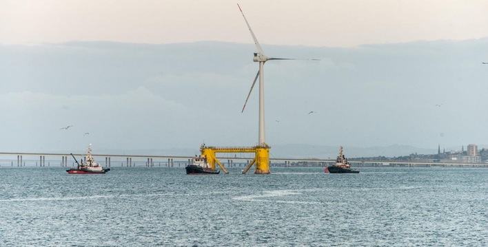 Kincardine Offshore Windfarm bei Aberdeen, Floating Wind Farm, 50 MW