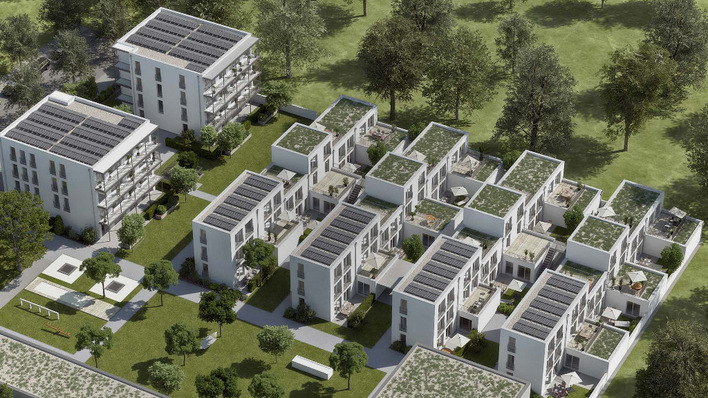 Wenn überschüssiger Solarstrom in die Wärmepumpen zur Versorgung der Mieter fließt, sinken die Kosten und es steigt die Unabhängigkeit von Energielieferungen aus Russland.