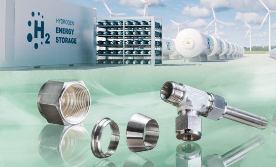 Klemm-Keilringverschraubungen für Wasserstoff-Anwendungen