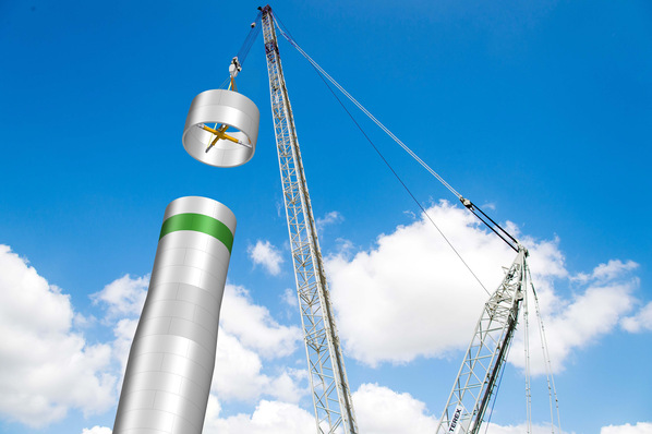 Betontürme bis 200 m von Oehm aus dem Emsland.