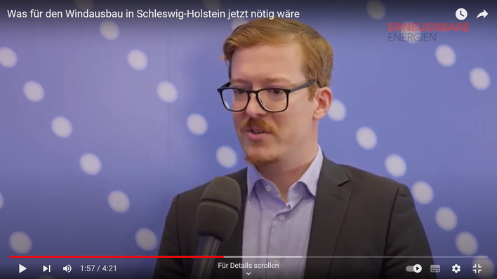 Marcus Hrach, Leiter der Landesgeschäftsstelle Schleswig-Holstein beim Bundesverband WindEnergie