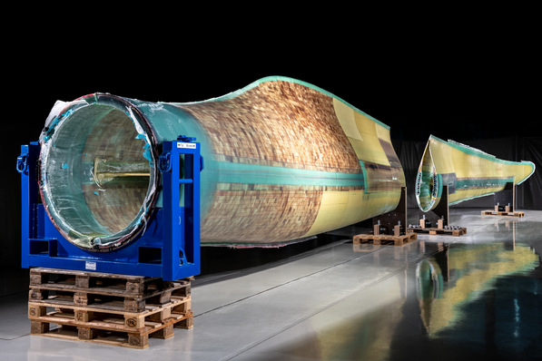 Geteiltes Rotorblatt bei DLR