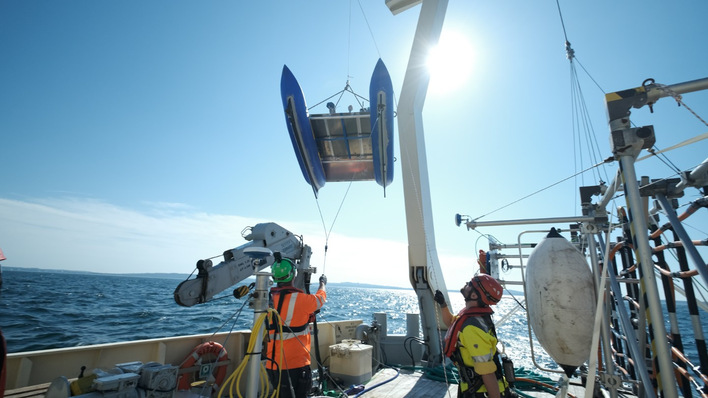 Mit dem Messsystem „Manta Ray G1“ werden im Meeresuntergrund Findlinge, sogenannte Boulder, detektiert.