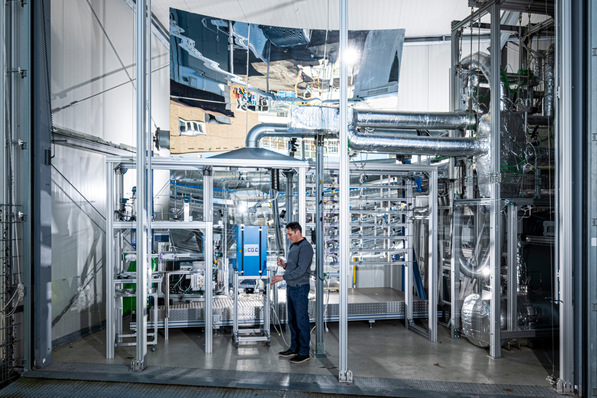 In dieser Anlage findet die Methanpyrolyse statt. 